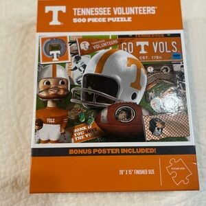 Tennessee Vols 500 Piece Puzzle w/ Poster.